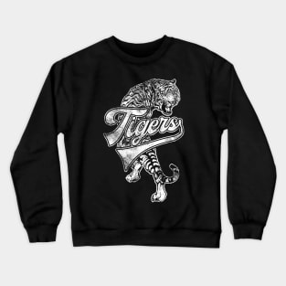 Tigers Mascot T Shirt Vintage Sports Name Tee Design Crewneck Sweatshirt